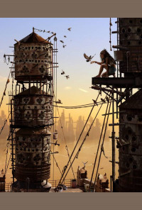 Плакат паспарту - Гълъбовите кули